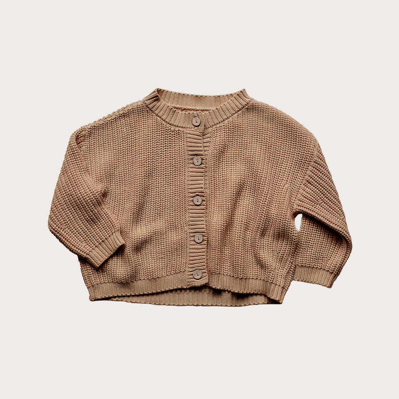 Chunky camel cardigan sale